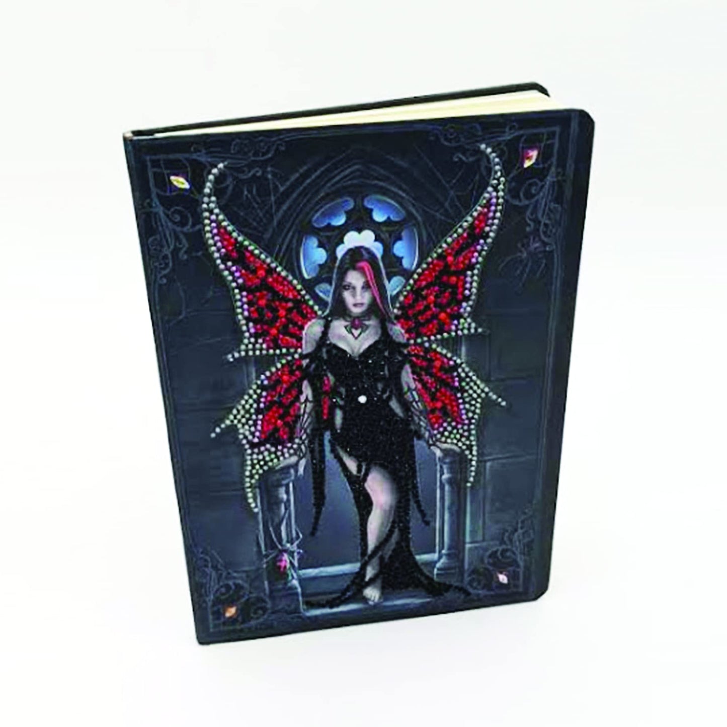 Crystal Art Notebook - Aracnafaria - Create a Sparkling Notebook Cover Using Crystals - for Ages 8 and up
