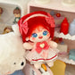 Niannyyhouse 20Cm Plush Doll Red Girl Humanoid Stuffed Body No Attribute 8' Normal Body Wearable Clothing Dress Up Gifts (A-32-With Skeleton)