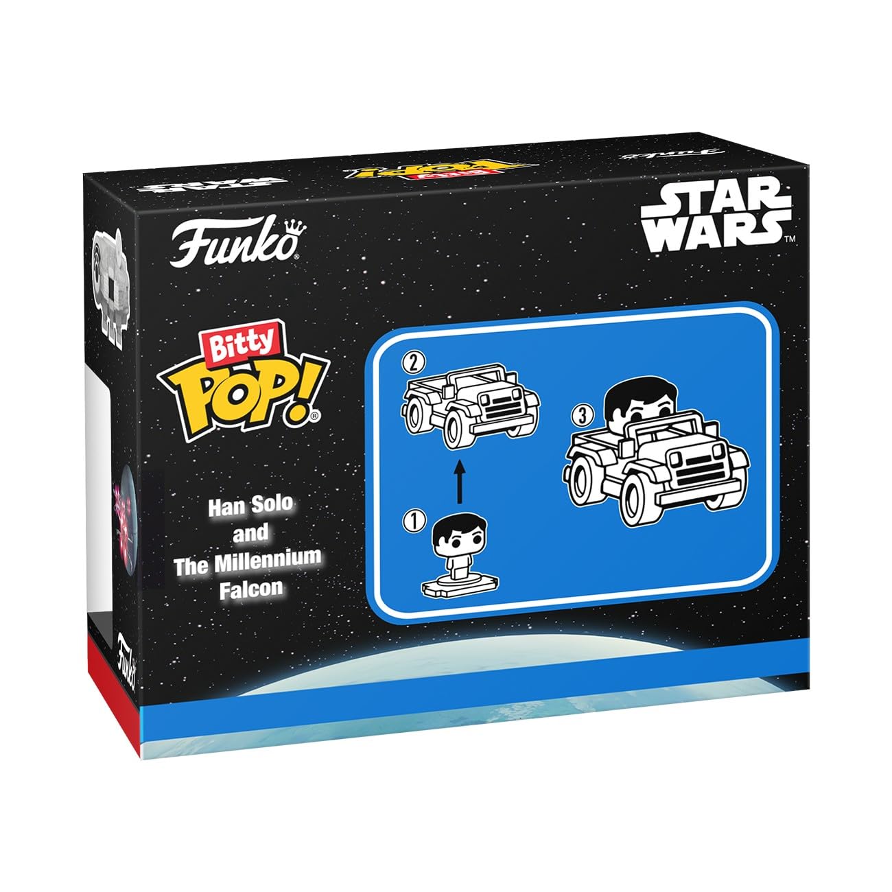 Funko Pop! Bitty Ride: Star Wars - Han Solo With Millenium Falcon