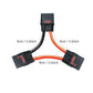 Babuvya Qs8 Charge Lead 1 Male To 2 Female With 3.5Inches / 9Cm 8 Gauge Silicone Wire For Rc Battery Charging And Jumper (Qs8 1