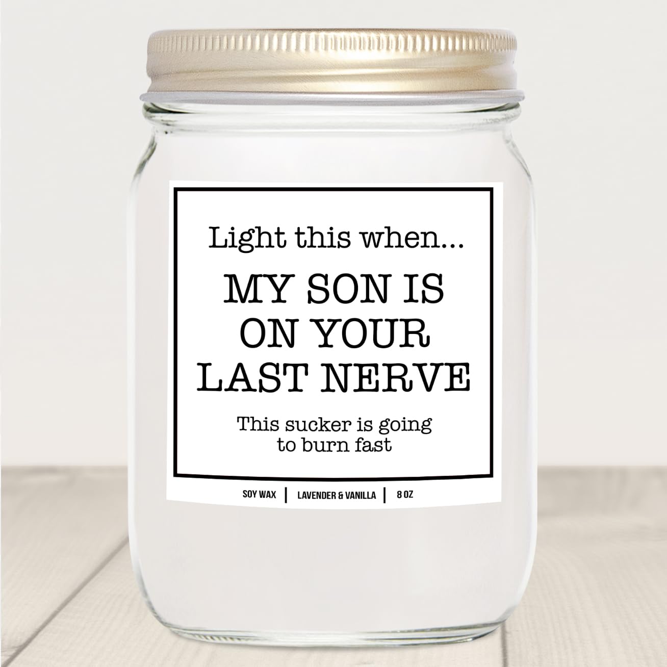 YouNique Designs Daughter in Law Candle 8oz - Daughter in Law Gifts from Mother in Law - Funny Daughter in Law Gifts for Mothers