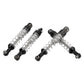 Rc Shock Absorber,2 Pairs Aluminum Alloy Shock Absorber 60Mm Rc Car Modification Parts For C14 C24 Mn D90 99S (Black)