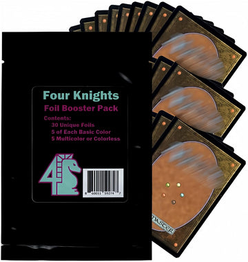 Four Knights: Mtg Tcg Holo Foil Booster Pack 30 Shiny Unique Cards Compatible With Magic