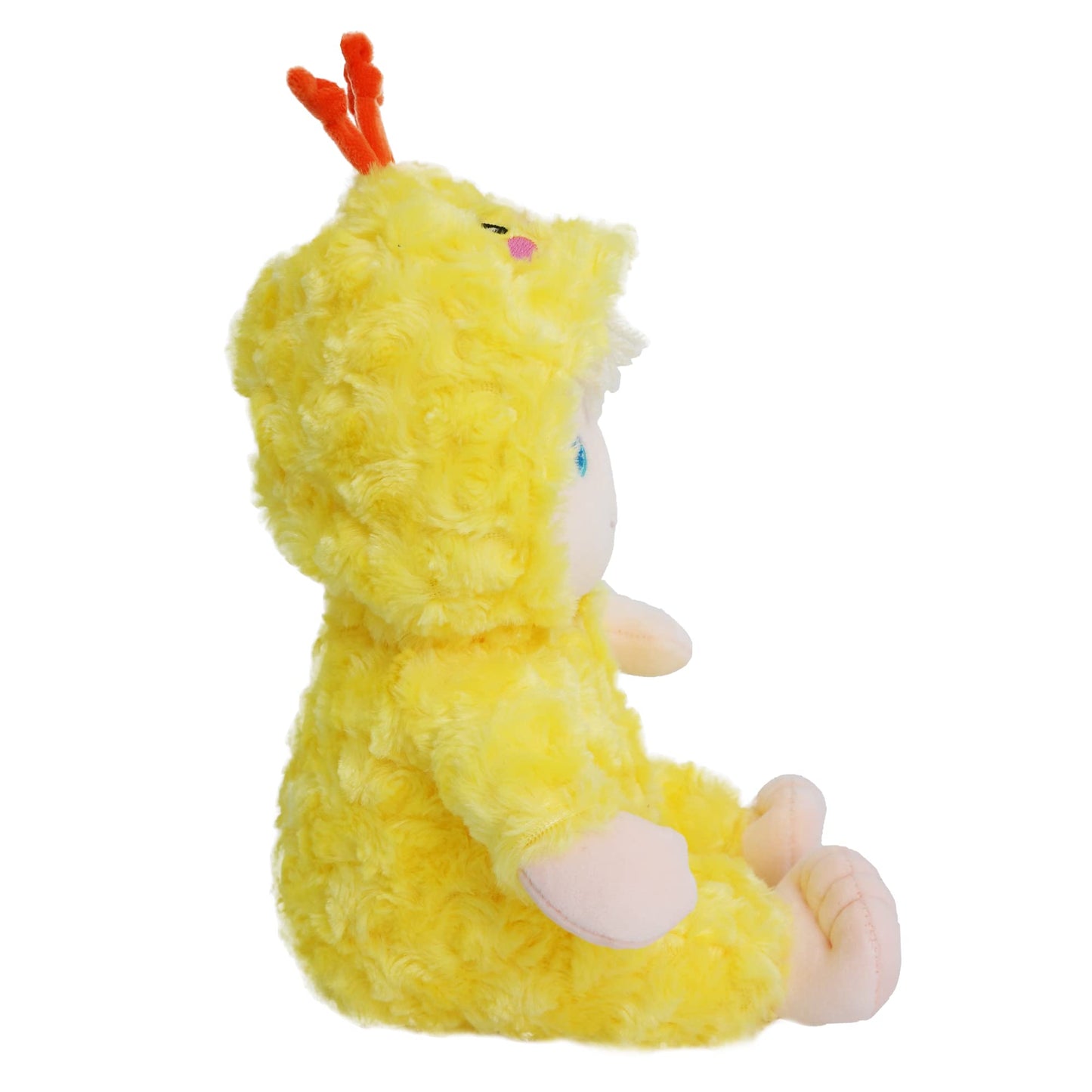 June Garden 12' Sweet Dolly Cheerful Chicky - Stuffed Ultra Soft Baby Doll For Birth And Up - Adorable Chicken Outfit