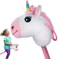 WALIKI Unicorn Stick Horse Toy for 2, 3, 4, 5, 6 & 7 Year Old Girls | Cute Birthday Gift for Little Girls | Pretend Play Pony fo