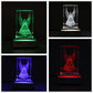 Vskikris 3D Laser Crystal Guardian Angel Figurine With Night Light Stand Base - 3D Engraving Crystal Angel Figurine And Statues Gift