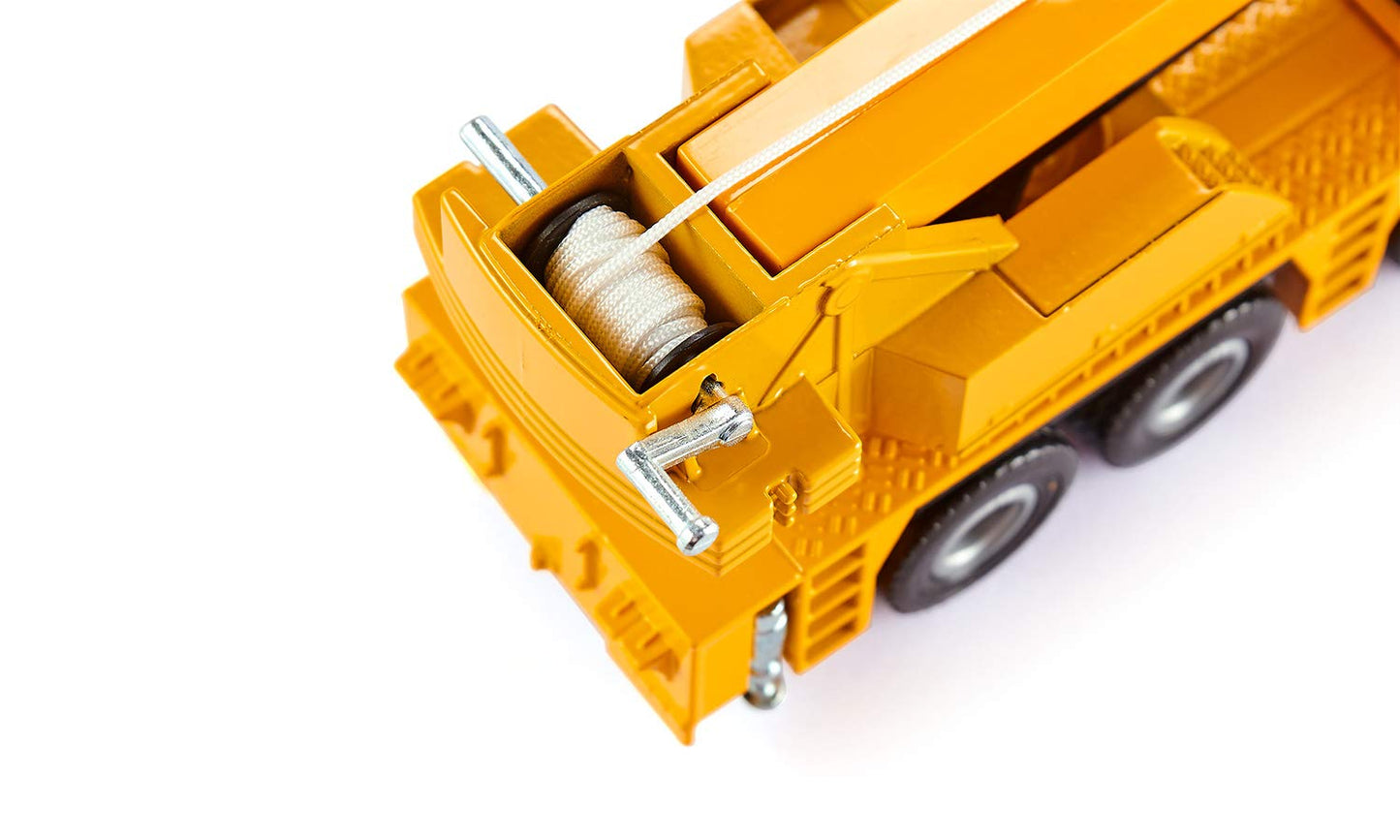 Siku 2110, Mobile Crane Truck, 1:55, Metal/Plastic, Yellow, Telescopic Extension Arm