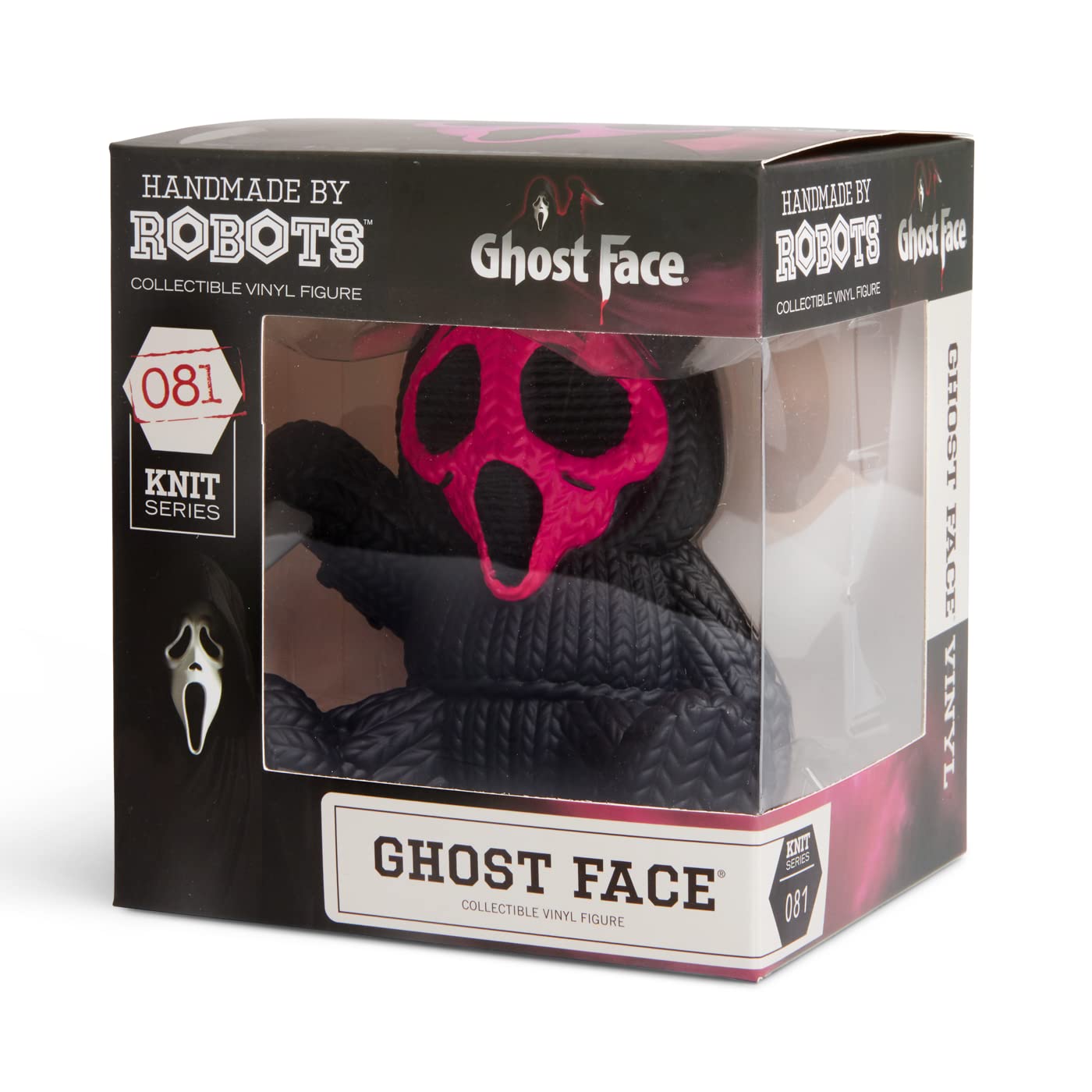 Handmade By Robots - Ghost Face #081 (Limited Edition Fluorescent Pink Face)