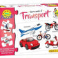 Innovative Kids Educational Puzzle Set, Transport Vehicles, Vegetables and Fruits Theme, Ages 36Years, Early Learning Developme