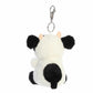 Aurora Adorable Palm Pals Sweetie Cow Clip-On- Fun Collectible Plush For Kids and mature-themed Collectors - Perfect For Backpacks and Birthday Gifts - White 4 Inches