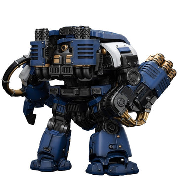 JOYTOY Warhammer 40K 1/18 Action Figures Ultramarines Leviathan Dreadnought with Cyclonic Melta Lance and Siege Claws Collectible Model Birthday Gifts