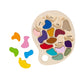 The Freckled Frog Artist Palette Puzzle - Wooden Puzzle For 3, 4 And 5 Year Olds - Practice Color And Shape Recognition - Presch