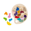 The Freckled Frog Artist Palette Puzzle - Wooden Puzzle For 3, 4 And 5 Year Olds - Practice Color And Shape Recognition - Presch