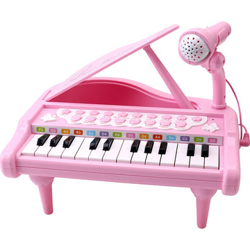 Amy & Benton Baby Piano Mat Pink Piano & Drum Mat 2 in 1, Toddler Musical Piano Mat Toy Birthday Gift for Girls Boys
