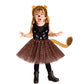 5 Pcs Lion Costume Set Lion Ears Headband Tail Bowtie Tutu Skirt And Lion Face Sticker For Girls Kids Halloween Cosplay Party