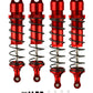 Rcarmumb Front Rear RC Shock Upgrades Part for 1/8 Sledge 4WD #95076-4, 4PCS Full Aluminum Big Bore RC Shocks Hops Up for Sledge