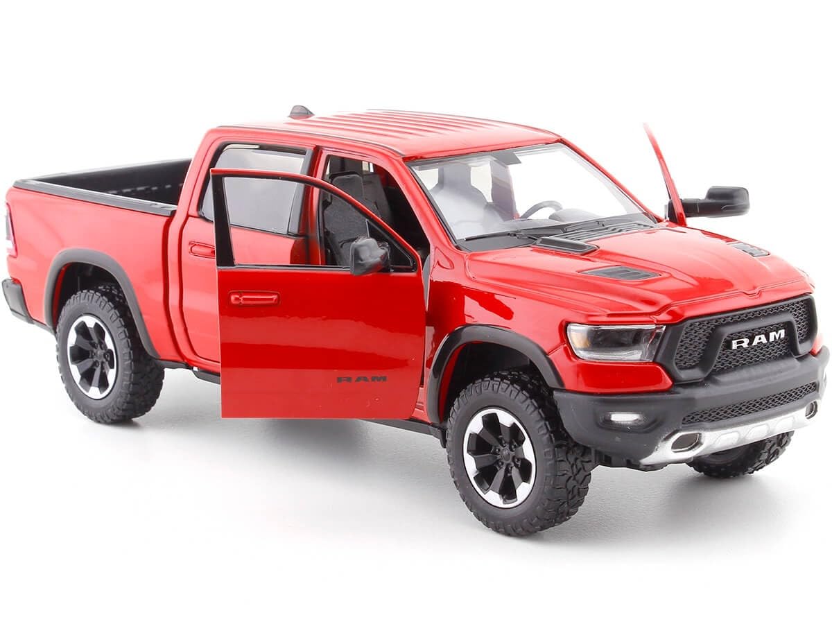 Motormax Dodge Ram 1500 Crew Cab Rebel Red 2019 1/24