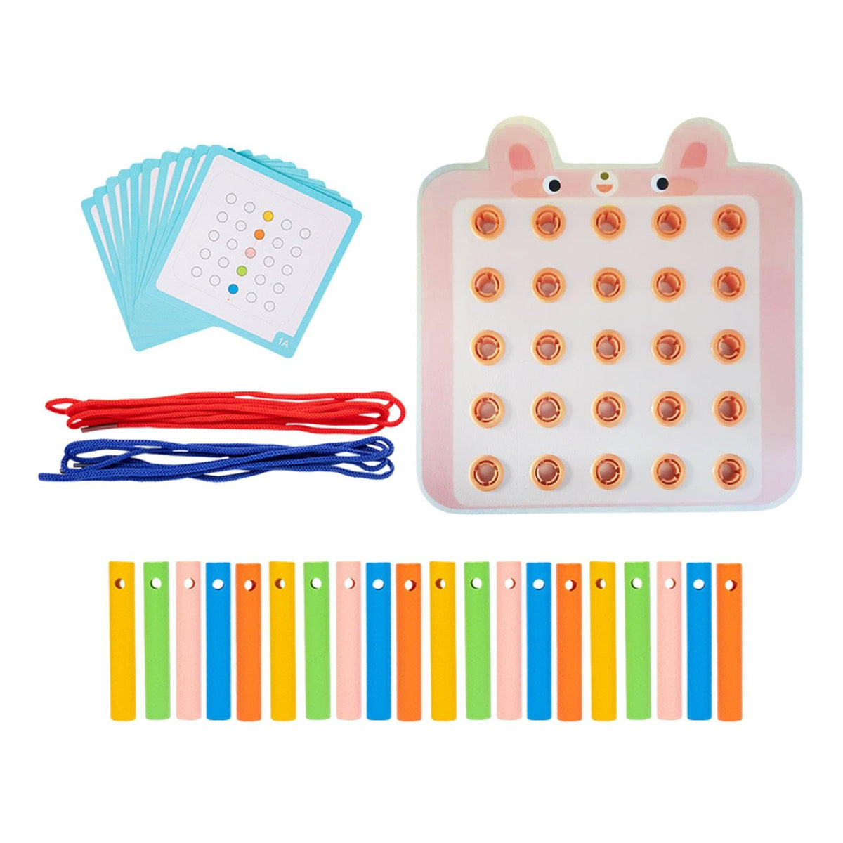 BNF Lacing Threading Toy with Cards Travel Toy for Car Age 3 4 5 6 Airplane RabbitBaby | Toys for Baby | Developmental Baby Toys