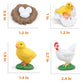 Montessori Chicken Life Cycle With Flash Cards, Realistic Animal Figurines Toy, Animal Educational Matching Game For 3+ Year Old