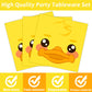 gisgfim 96 Pcs Duck Plates and Napkins Party Supplies Duck Themed Party Tableware Set Duck Birthday Party Decorations Favors for