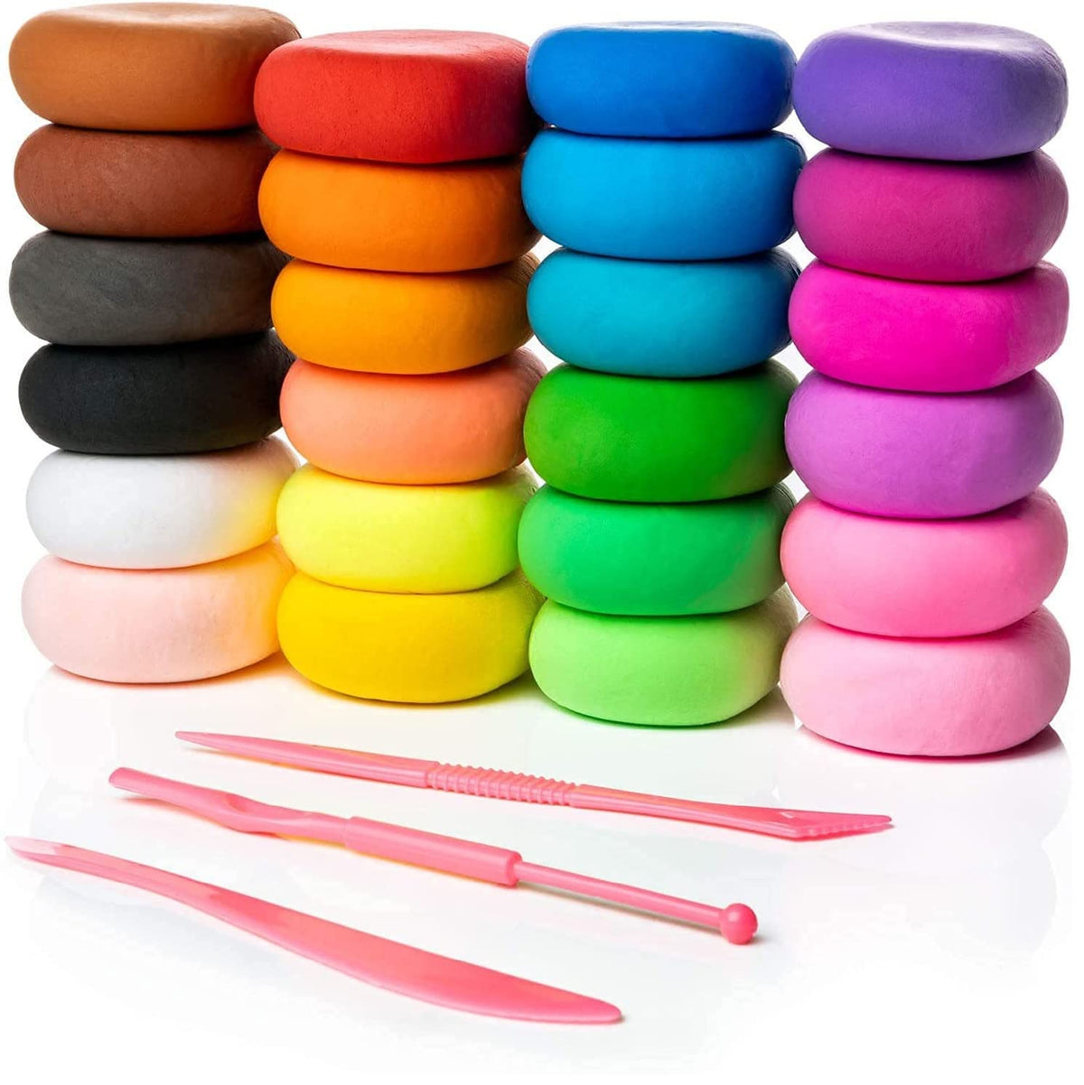 Quakel 12Color Air Dry Polymer Clay Set  Super Light Diy Soft Modeling Clay  Creative Handgum Educational Toy For Kids