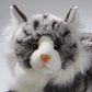 Carl Dick Maine Coon Plush Toy - 12 Soft Stuffed Animal, Grey-White Color, Perfect for Kids and Cat Lovers