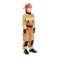 Jazgrom Kids Firefighter Costume For Toddler Fireman Boys Halloween Costumes Dress Up With Accessories Role Play Unisex Brown