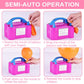 Electric Balloon Pump, Portable Dual Nozzle Balloon Blower Inflator With Balloons Tying Tools For Balloon Decoration Weddings Bi