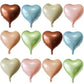 Retro Love Heart Shaped Balloons Pack Of 12,18 Inch Love Valentine Balloons Heart Romantic Balloons For Valentines Day Propose M
