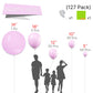 Partywoo Pastel Purplish Pink Balloons, 127 Pcs Pink Balloons Different Sizes Pack Of 36 Inch 18 Inch 12 Inch 10 Inch 5 Inch Pink Balloons For Balloon Garland Or Arch As Party Decorations, Pink-Q04