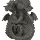 Ebros Whimsical Romantic Valentines Small Baby Garden Dragons Cuddling Tight Statue 5.25' Tall Dragon Fantasy Decor