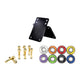 LOOM TREE Skateboard Truck Bearings Pads Wheel Installing Parts Pads Black Black Outdoor Sports | Skateboarding & Longboarding |