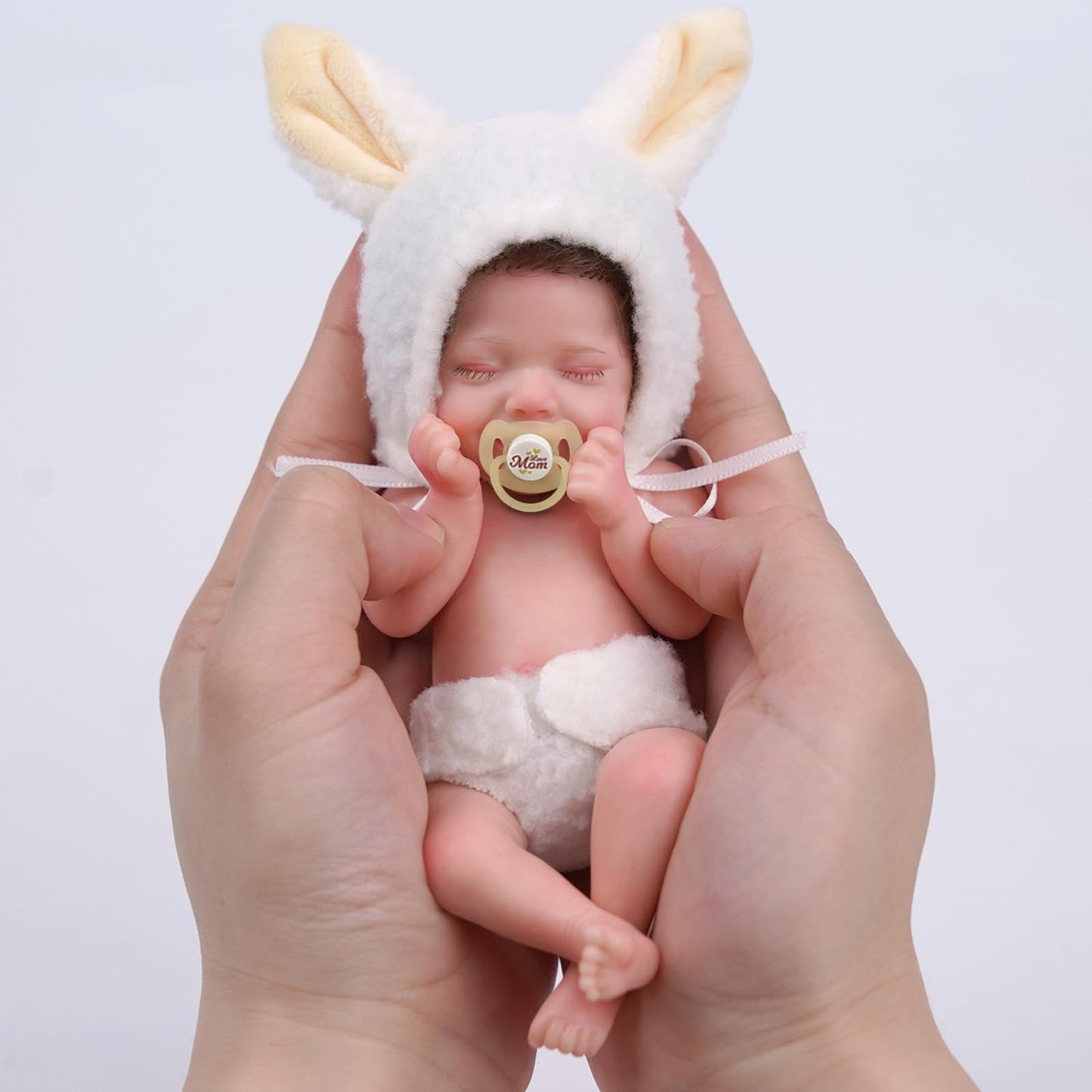 Babeside Miniature Reborn Baby Dolls Silicone Full Body - 6-Inch Soft Body Mini Realistic-Newborn Baby Dolls With Real Life Tiny Baby Doll With Gifts Box For Kids 12+