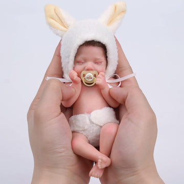 Babeside Miniature Reborn Baby Dolls Silicone Full Body - 6-Inch Soft Body Mini Realistic-Newborn Baby Dolls With Real Life Tiny Baby Doll With Gifts Box For Kids 12+