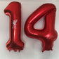 40 Inch Red 17 Number Balloons Giant 17 Balloons Red Birthday 17 Balloons 17Th Birthday Anniversary Party Decorations Supplies