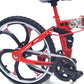 Ailejia Finger Racing Bicycle Mountain Bike Cake Topper Mini Dirt Bike Bicycle Model Cool Boy Toy (Red)