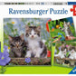 Ravensburger Cuddly Kittens 3 X 49 Piece Jigsaw Puzzle Set For Kids - 08046 - Every Piece Is Unique, Pieces Fit Together Perfect