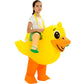 One Casa Blow Up Party Costume,Inflatable Costumes For Kids,Ride On Duck Costume,Halloween Costumes For Girls/Boys (4-6Yrs)