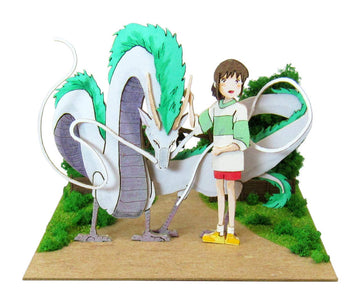 Giant Bean Bag Chairs MP07-75 Studio Ghibli Mini Spirited Away Haku Ryu & Chihiro Non-Scale Paper Craft