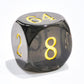 Big Translucent Backgammon Doubling Cube Dice 30Mm, Large Backgammon Doubling Number Dice 1 3/16'', Translucent Smoke