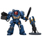 JOYTOY Warhammer 40,000 1/18 Action Figure Ultramarines Terminator Sergeant - Power Sword & Teleport Homer Model JT9923