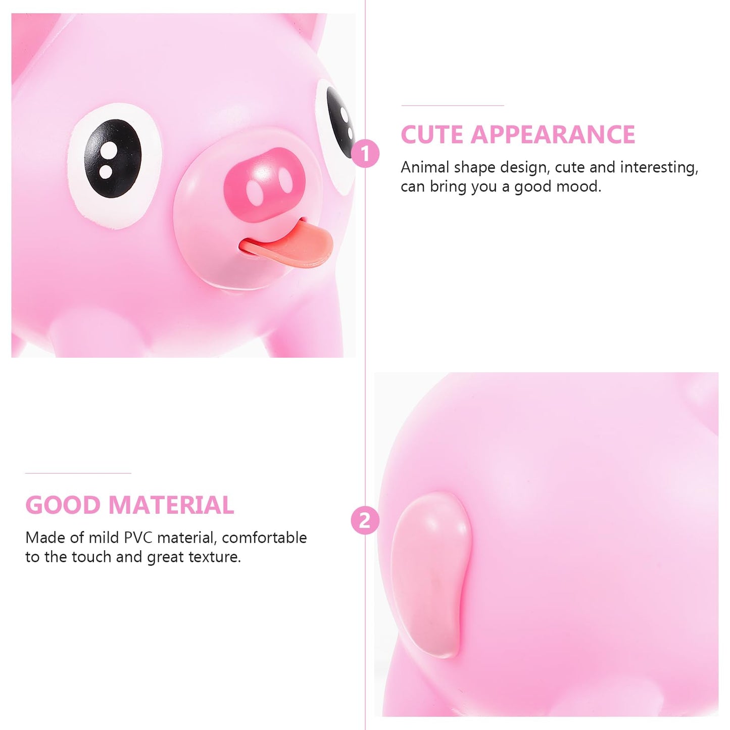 Adorable Screaming Latex Desk Teenagers Toy Play Decompression Animal Toy， Toystongue Pig Children Ball Interesting Kids Games Piggy Adults Fun Pressure