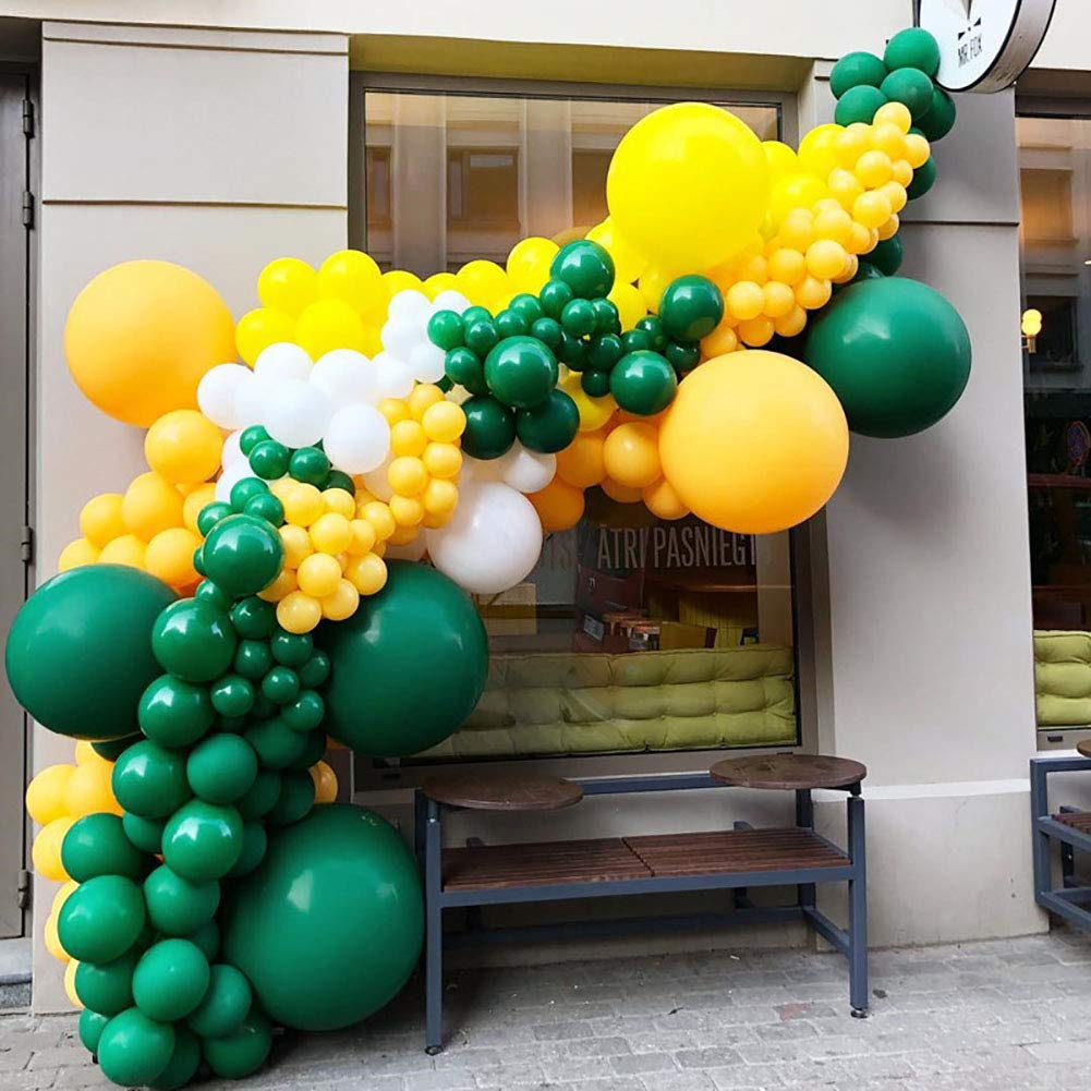 Kalor Dark Green Balloons,100 Pcs 5 Inch Mini Matte Latex Balloons For Balloon Garland Arch, Birthday Decoration, Wedding Party, Baby Shower Decorations