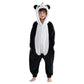 Michley Animal Hooded Romper Kids Flannel Halloween Cosplay Pajamas Costume 3-12T For Autumn Winter, Panda, 7-8T, Size120