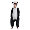 Michley Animal Hooded Romper Kids Flannel Halloween Pajamas Onesie 3-12T For Autumn Winter, Panda, 5-6T, Size110