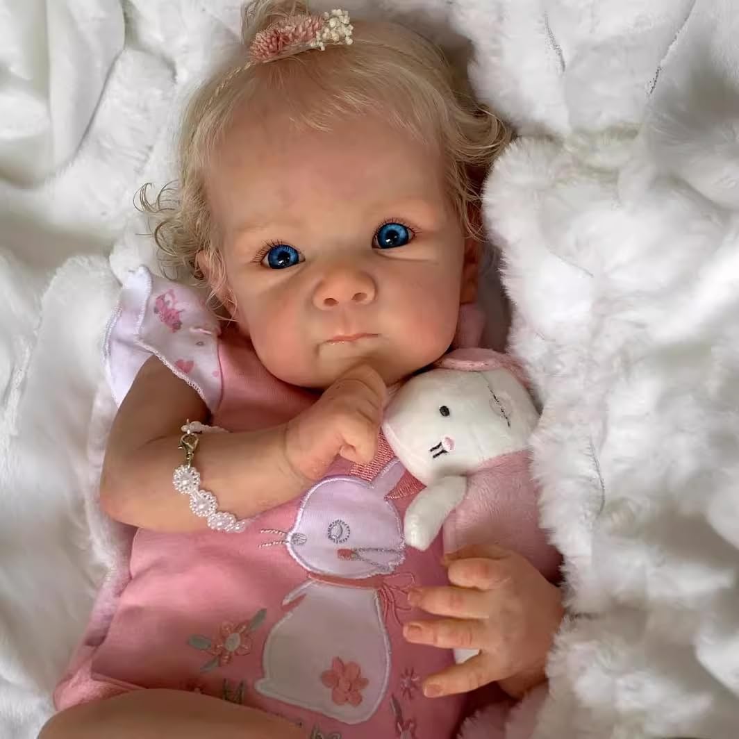 Npkcjzy Lifelike Reborn Baby Dolls - 18 Inch Realistic Newborn Baby Dolls With Weighted Soft Cloth Body Real Life Baby Dolls Wit