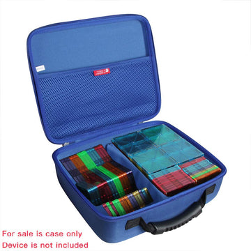 Hermitshell Hard Travel Case for 100 Piece PicassoTiles Magnet Building Set - Blue, Ethylene Vinyl Acetate (EVA)