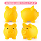 Piggy Bank, Unbreakable Plastic Money Bank, Coin Bank For Girls And Boys, Medium Size Piggy Banks, Practical Gifts For Birthday, Christmas, Baby Shower (Yellow)