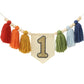 Ereniko Handmade Rainbow 1st Birthday High Chair Banner Party Decoration for Girl Baby Wall Hangings Decorative Happy One Birthd