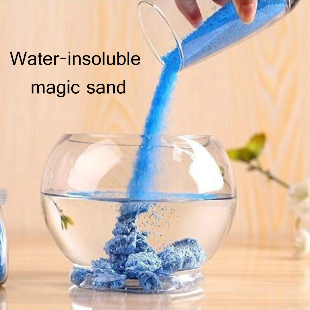 12 Pack Magic Sand, 4lbs - Atlantis Sand, Fantastic Sand Never Gets Wet Magic Sand - Amazing Hydrophobic Space Sand,Colored Play